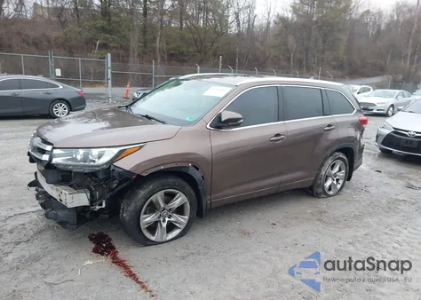 2017 Toyota Highlander Limited z USA, uszkodzony, nr VIN 5TDDZRFH6HS371732